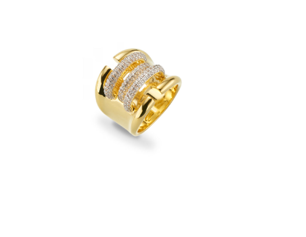 ANELLO CON ZIRCONI SOVRANI