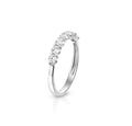 ANELLO MEZZA VERA ORO BIANCO