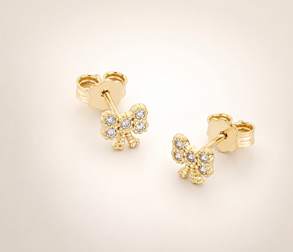 ORECCHINI FIOCCO BIMBA ORO