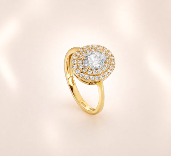 ANELLO KATE OVALE ORO GIALLO