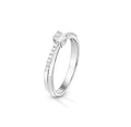 ANELLO SOLITARIO ZIRCONI LATERALI