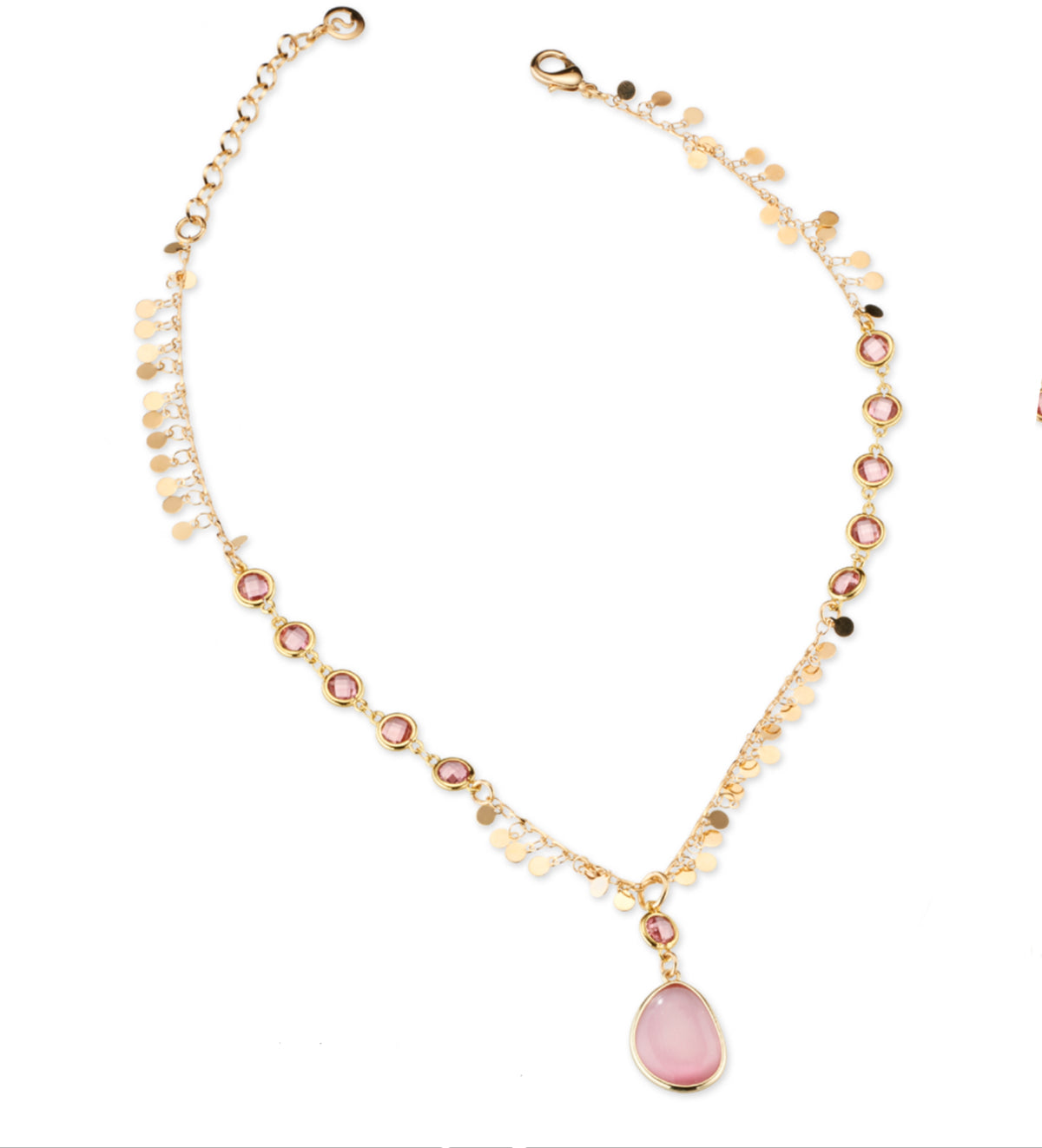 COLLANA CRISTALLO ROSA SOVRANI