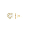 ORECCHINI CUORE MADREPERLA ORO