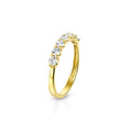 ANELLO MEZZA VERA ORO GIALLO