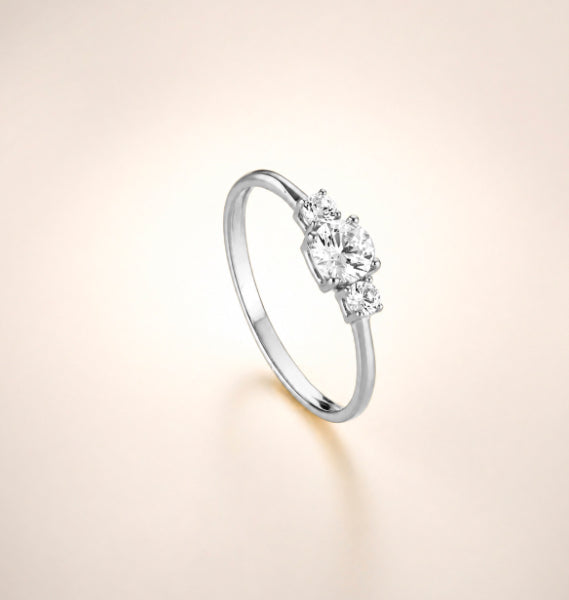 ANELLO TRILOGY ORO BIANCO