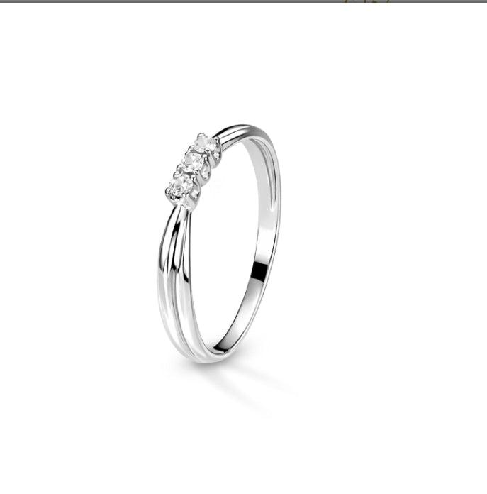 ANELLO TRILOGY ORO BIANCO