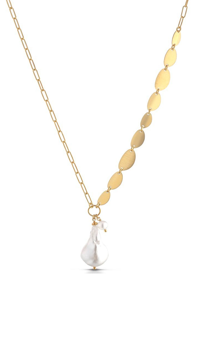 COLLANA ARGENTO CON PERLE SOARA