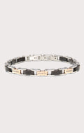 BRACCIALE UOMO IN EBANO E ACCIAIO BIKKEMBERGS