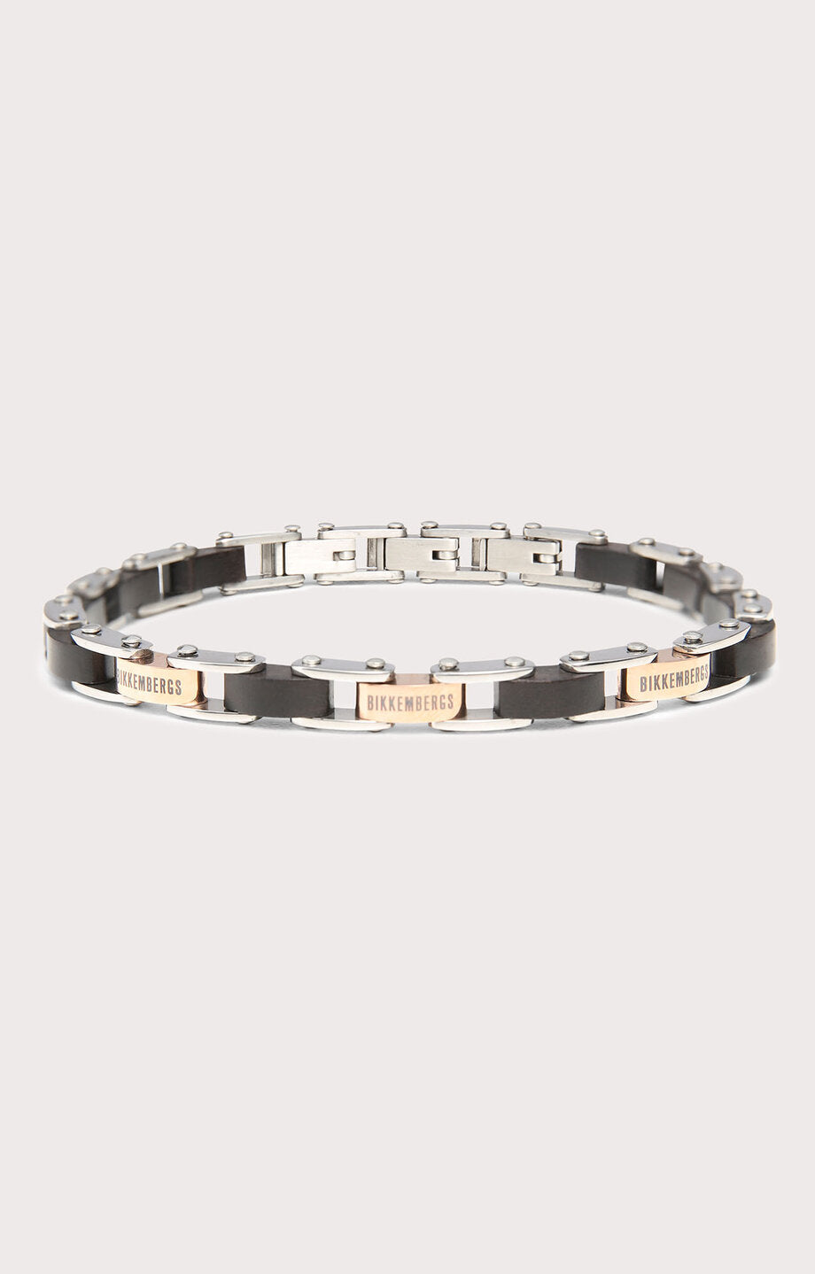BRACCIALE UOMO IN EBANO E ACCIAIO BIKKEMBERGS