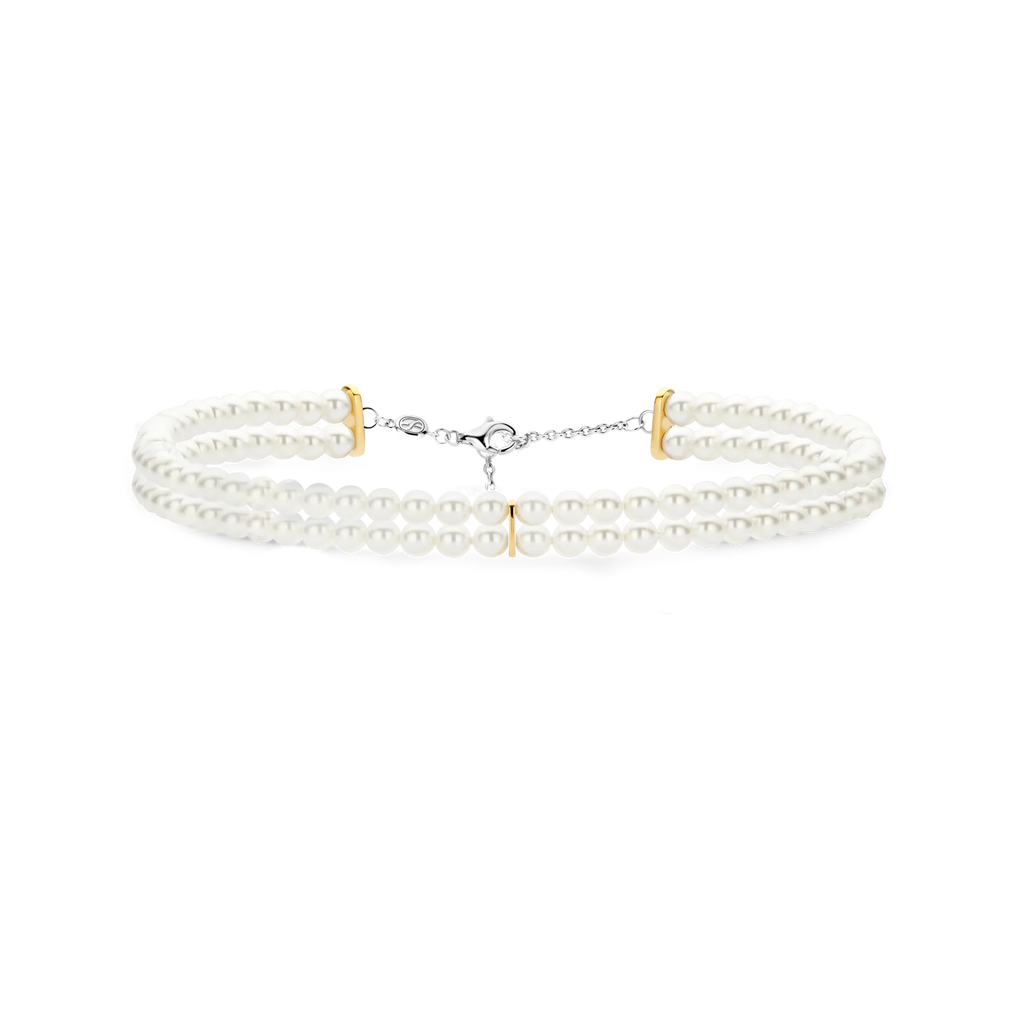Collana classica con doppia perla