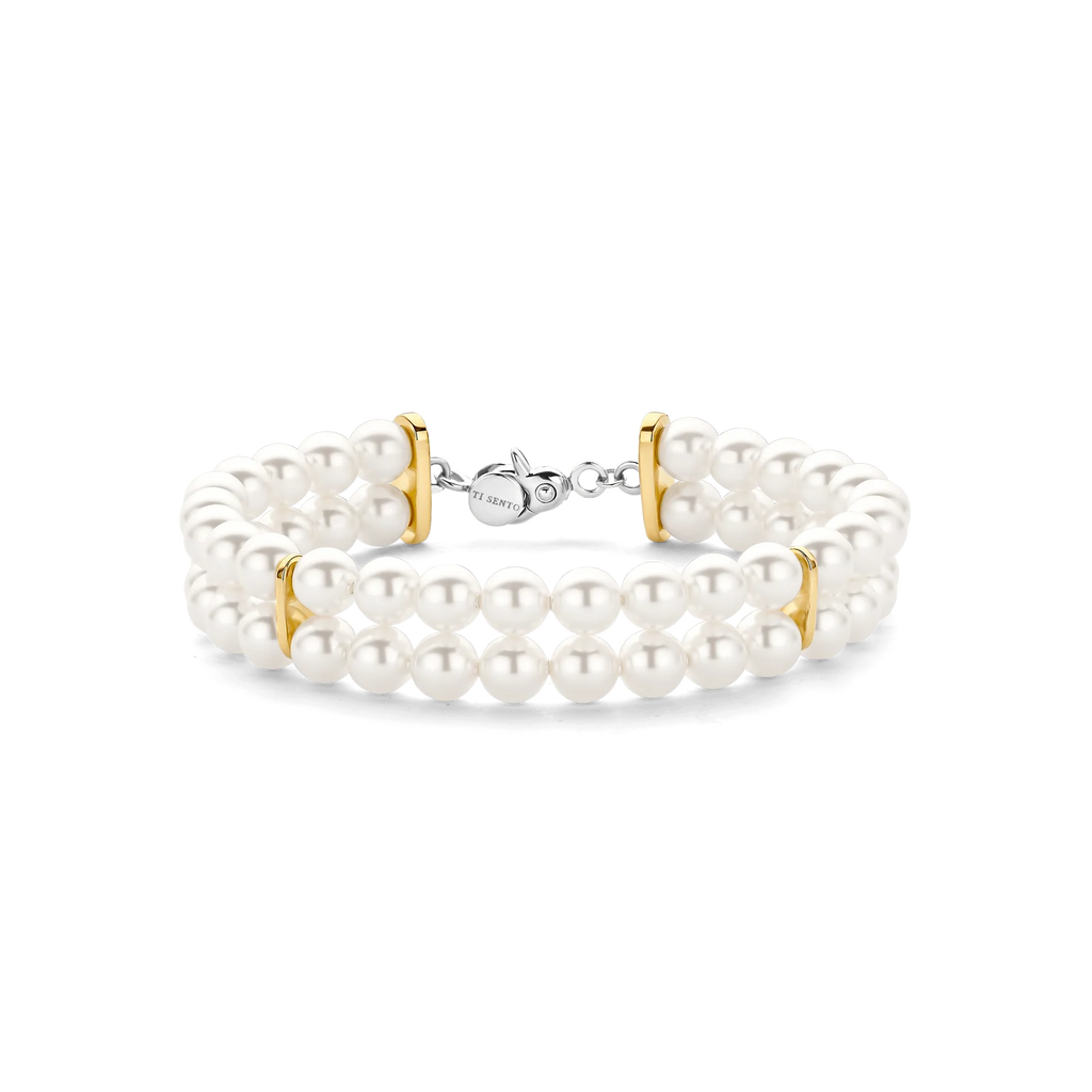 Bracciale classico con doppia perla