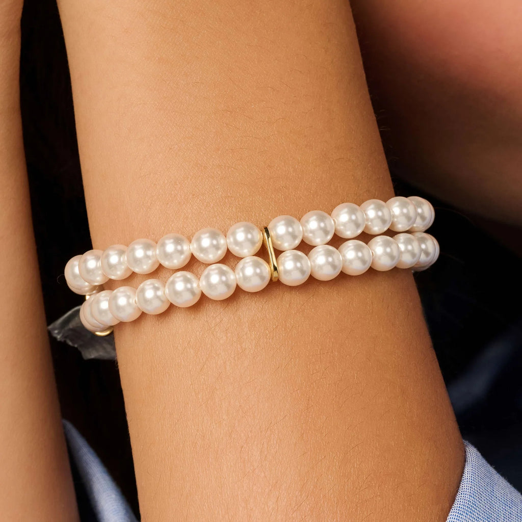 Bracciale classico con doppia perla