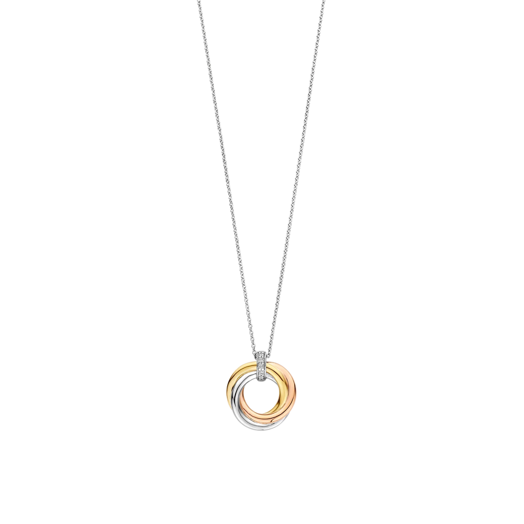 COLLANA CERCHIO TRICOLORE