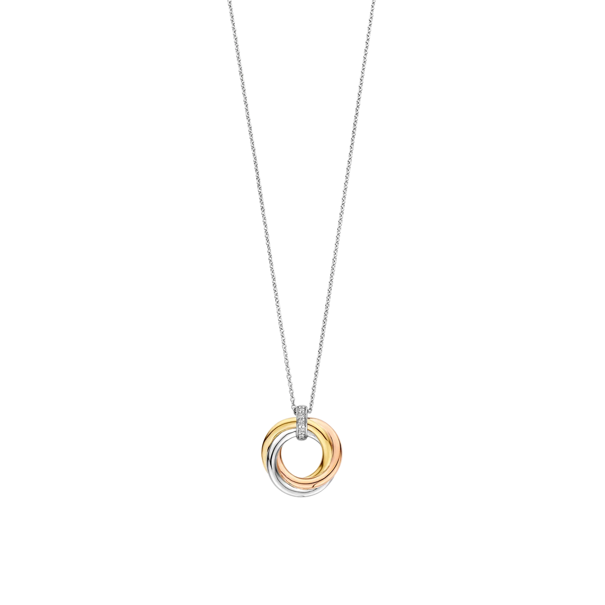 COLLANA CERCHIO TRICOLORE