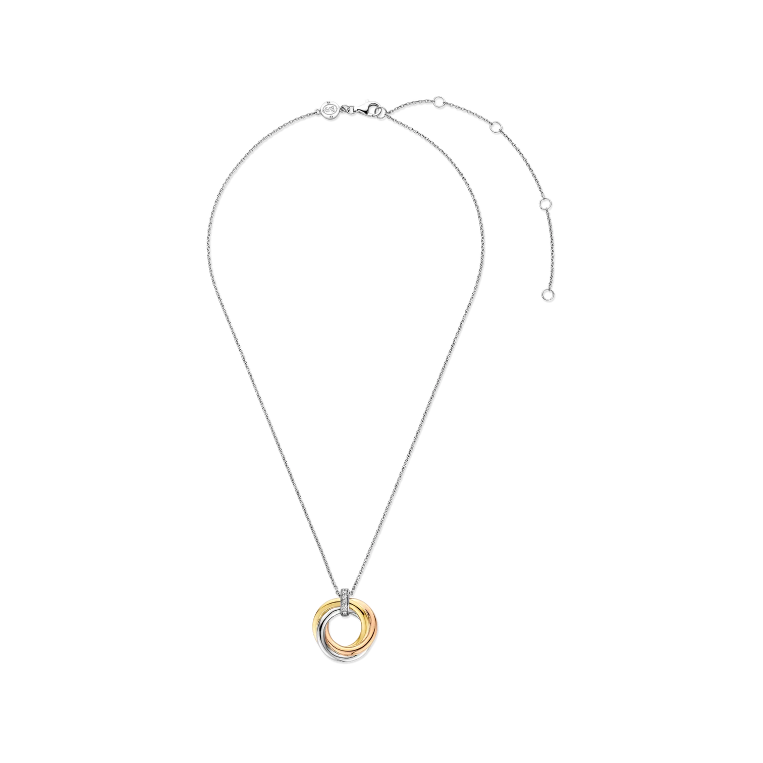COLLANA CERCHIO TRICOLORE
