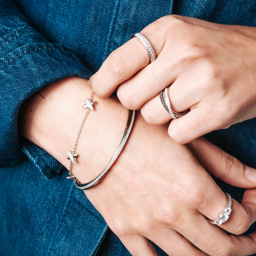 BRACCIALE RIGIDO CON ZIRCONI