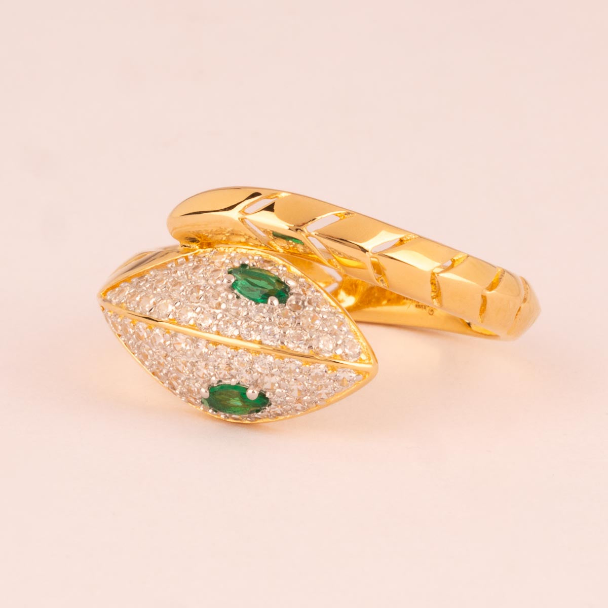 ANELLO SERPENTE ZIRCONI