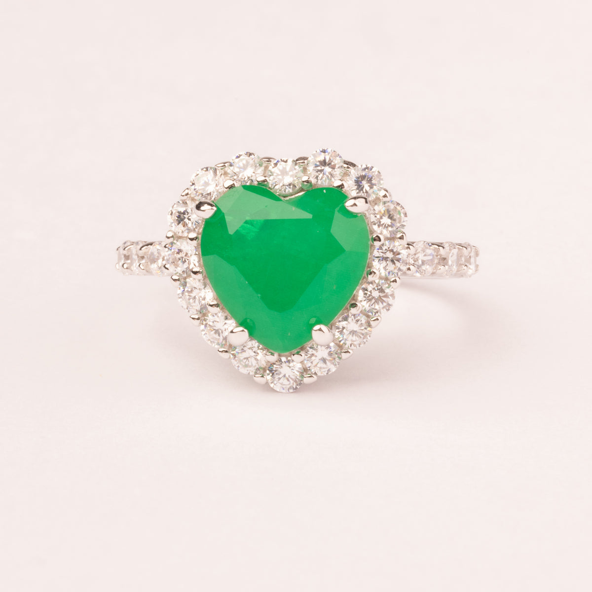 ANELLO CUORE SFACCETTATO