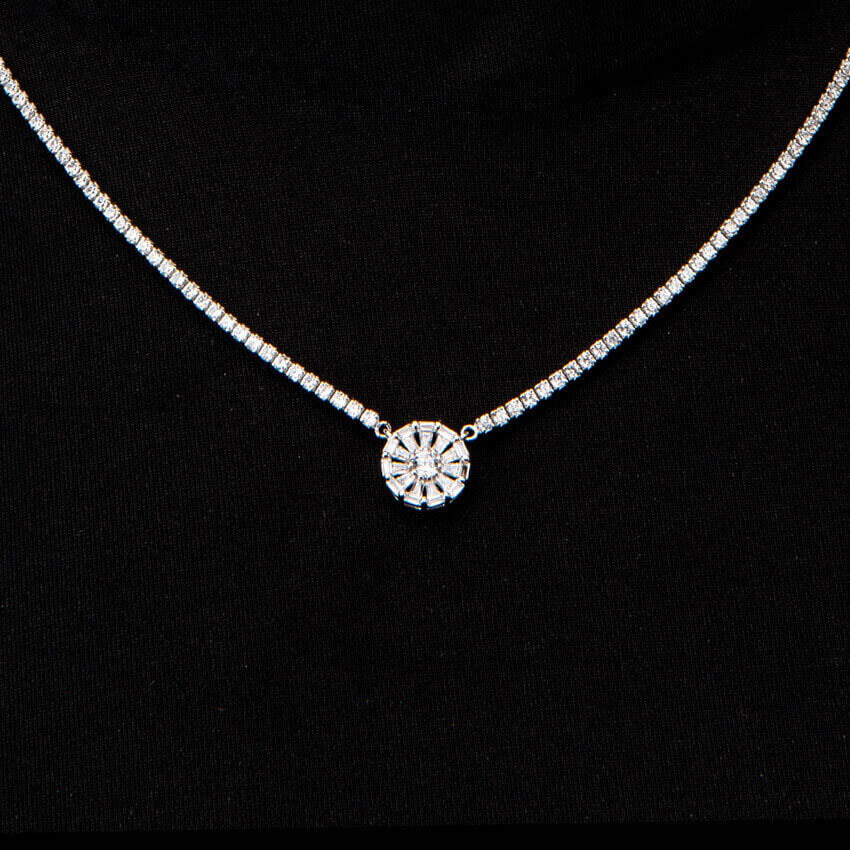 COLLANA TENNIS ARGENTO