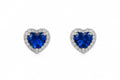 ORECCHINI CUORE BLU