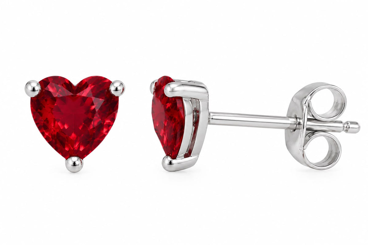ORECCHINI CUORE ROSSO