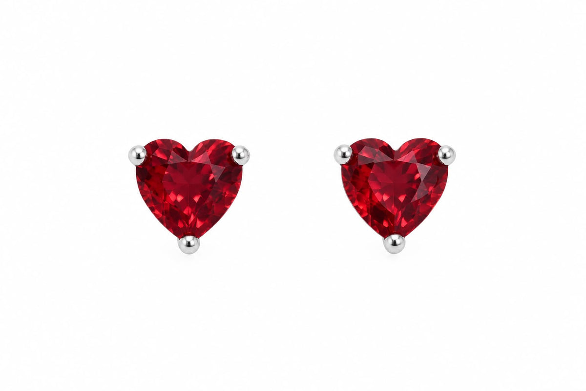 ORECCHINI CUORE ROSSO