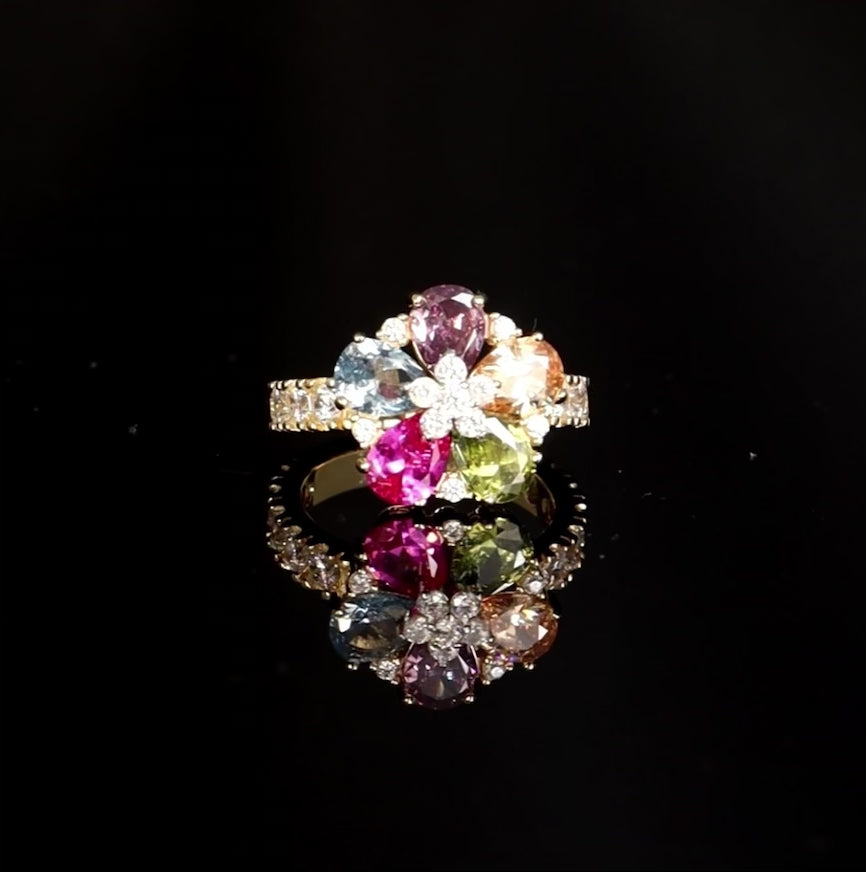 ANELLO DAISY FLOWER MULTICOLOR