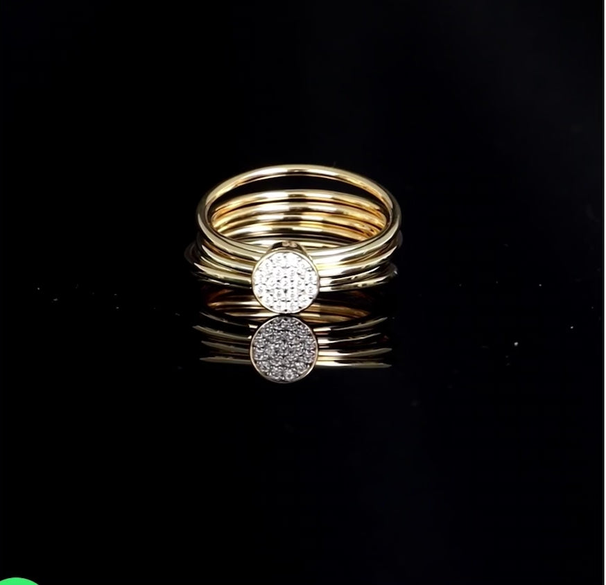 ANELLO MULTIFILO PLACCATO ORO